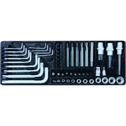Module Plastique 52 Pcs Douilles Et Embouts Torx STILKER - 09315