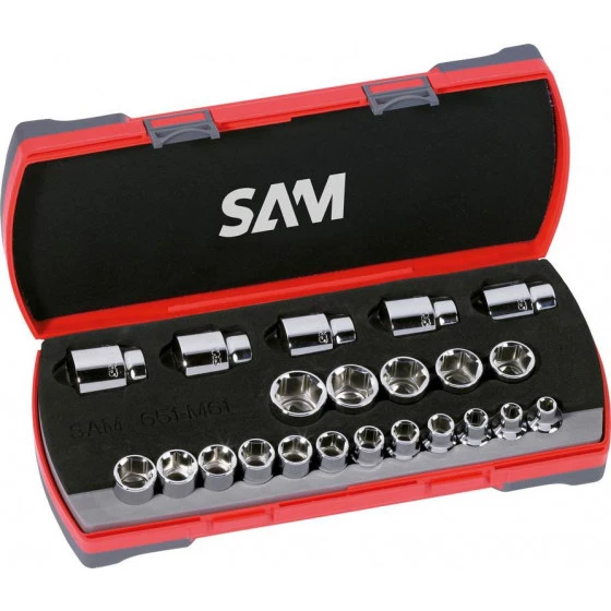 COFFRET 22 DOUILLES 1/2' 6 PANS SAM OUTILLAGE - 75SH22A 3 COFFRET 22 DOUILLES 1/2' 6 PANS SAM OUTILLAGE - 75SH22A