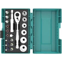 COFFRET EMBOUT (21PCS) AVEC CLE A ROCHET MAKITA - B54081