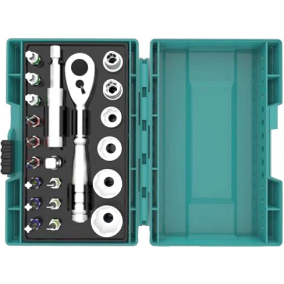 COFFRET EMBOUT (21PCS) AVEC CLE A ROCHET MAKITA - B54081 3 COFFRET EMBOUT (21PCS) AVEC CLE A ROCHET MAKITA - B54081