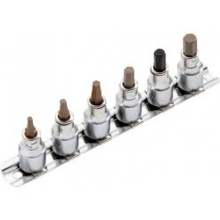 JEU DE 6 DOUILLES TOURNEVIS 3/8 6 PANS CREUX SAM OUTILLAGE - JEH6R