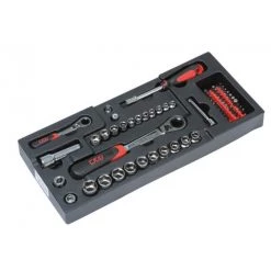 MODULE DE DOUILLES TRAVERSANTES ET ACCESSOIRES 1/2' ET 1/4' SAM OUTILLAGE - M61