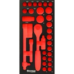 MODULE MOUSSE FINITION CARBONE VIDE DOUILLES 1/2' -09826KNIPEX