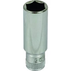 Douille Longue 1/4 L50mm Taille 12 Dt /carte DRAKKAR TOOLS - 11844