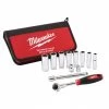 SET CLÉ ET DOUILLES 3/8' 12PCS MILWAUKEE ACCESSOIRES - 48229001 -Douilles et accessoires Soldes T02248229001 01 1