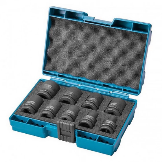 Coffret 9 Douilles MAKITA Pour Boulonneuses à Choc 1/2 - B66232 3 Coffret 9 Douilles MAKITA Pour Boulonneuses à Choc 1/2 - B66232