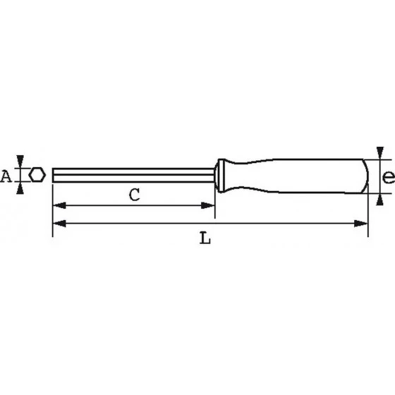 CLE A DOUILLE EMMANCHEE BIMATIERE 6 PANS 9 MM SAM OUTILLAGE - 291T9 4 CLE A DOUILLE EMMANCHEE BIMATIERE 6 PANS 9 MM SAM OUTILLAGE - 291T9 – Image 2