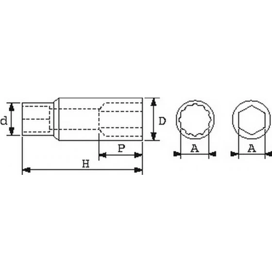 DOUILLE 6 PANS LONGUE 3/8 18 MM SAM OUTILLAGE - JHL18 4 DOUILLE 6 PANS LONGUE 3/8 18 MM SAM OUTILLAGE - JHL18 – Image 2
